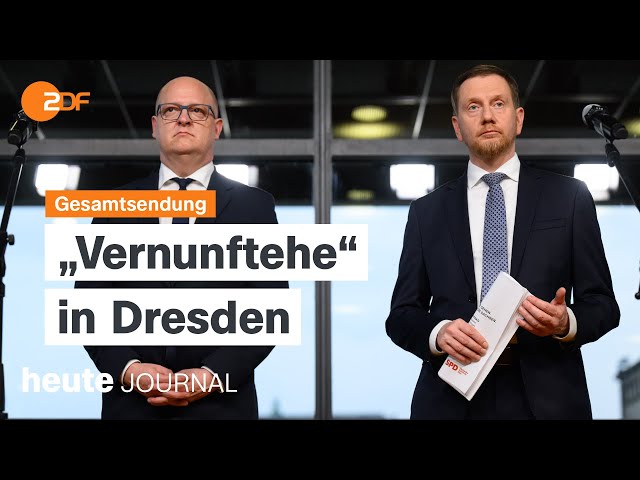 ⁣heute journal vom 04.12.2024 Minderheitsregierung in Sachsen, Frankreichs Regierungssturz, Wahlkampf