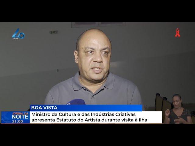 ⁣Ministro da Cultura e das Indústrias Criativas apresenta Estatuto do Artista durante visita à ilha