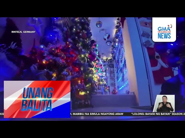 ⁣Bahay sa Germany, world record holder sa pagkakaroon ng 605 Christmas trees na... | Unang Balita