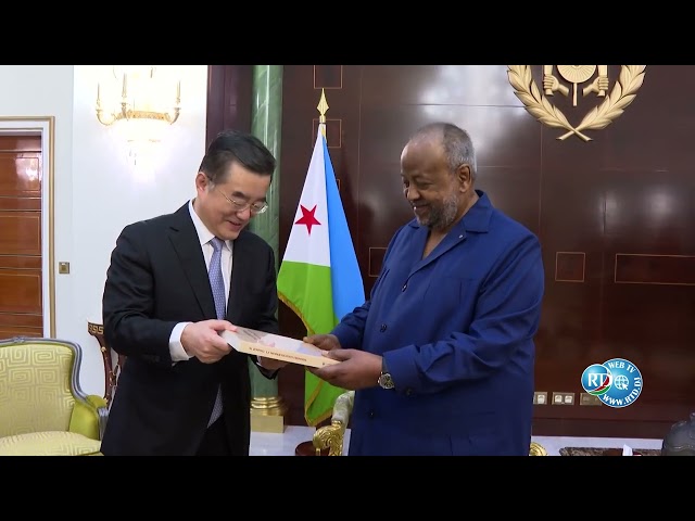 ⁣Présidence/ Le président Guelleh reçoit le Vice President de l'Assemble Général chinois.