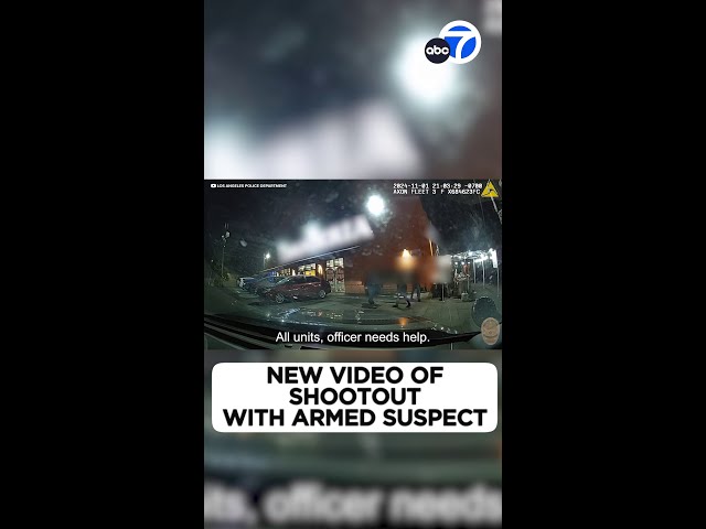 ⁣Bodycam video shows South LA shootout that left 2 officers injured