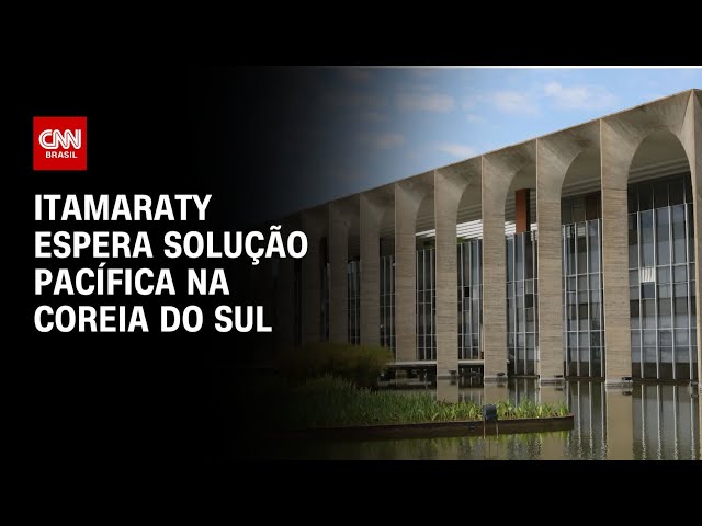 ⁣Itamaraty espera solução pacífica na Coreia do Sul | CNN PRIME TIME