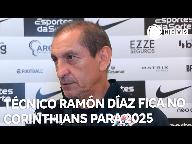 ⁣Corinthians anuncia permanência de Ramón Díaz para 2025