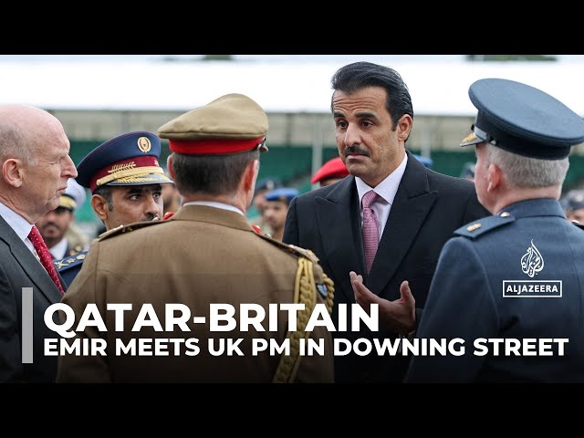 ⁣Qatar-Britain state visit: Emir meets UK pm in downing street