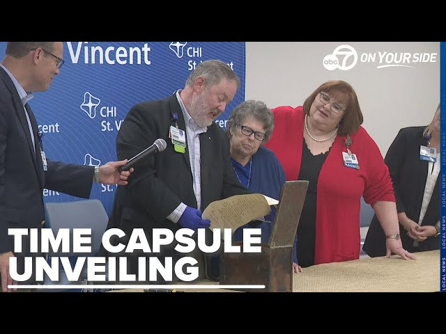 ⁣Time capsule discovery at former St. Joseph's Hospital unveils treasures from the past