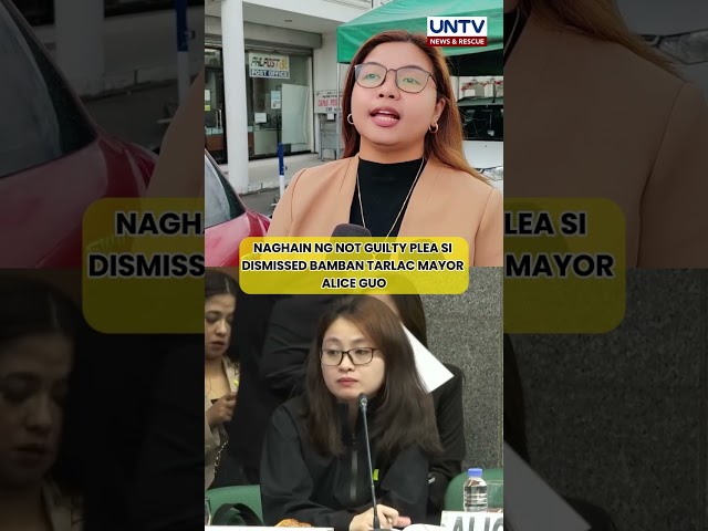 ⁣Alice Guo, naghain ng not guilty plea sa election case sa Capas, Tarlac RTC