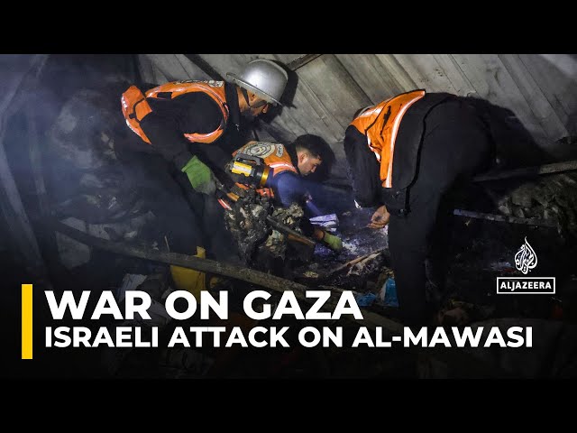 ⁣Israeli forces again bombed the so-called 'safe zone' in Gaza’s al-Mawasi