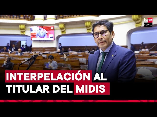 ⁣Julio Demartini, ministro de Desarrollo e Inclusión Social, fue interpelado en el Congreso