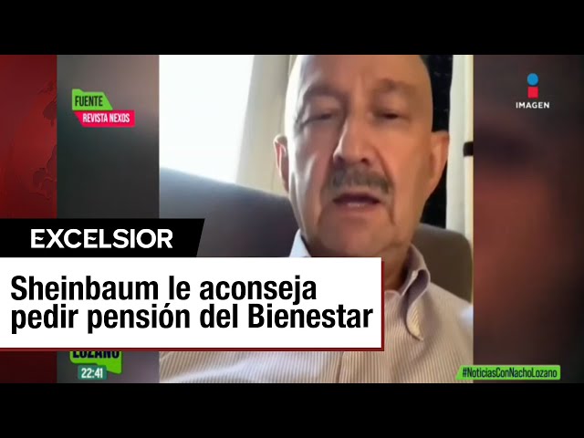 ⁣Reaparece Carlos Salinas y se queja de retiro de pensión; Sheinbaum le responde