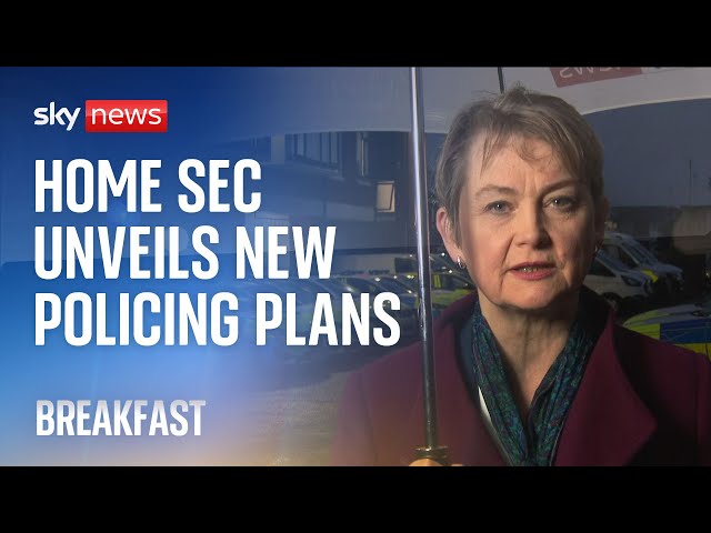 ⁣Home Secretary Yvette Cooper announces £100m new funding for police recruitment