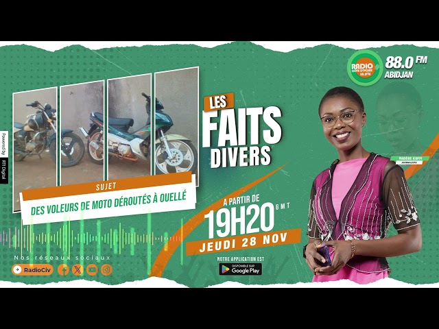 ⁣Faits Divers – Des voleurs de moto déroutés à Ouellé