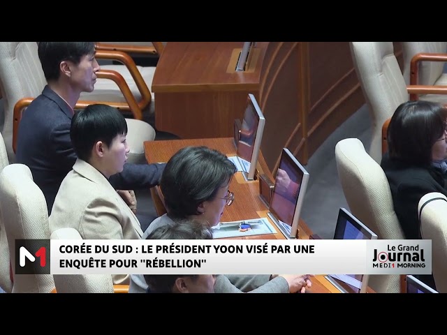 ⁣Corée : le Président Yoon visé par une enquête pour "rébellion"