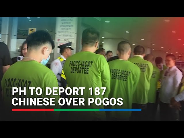 ⁣187 Chinese set for deportation over POGOs | ABS-CBN News