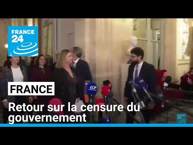 ⁣France : retour sur la censure du gouvernement Barnier et les réactions politiques • FRANCE 24