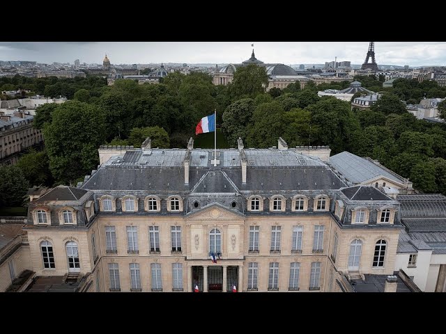 ⁣Live: View from outside the Élysée Palace in Paris, with French PM Barnier set to resign