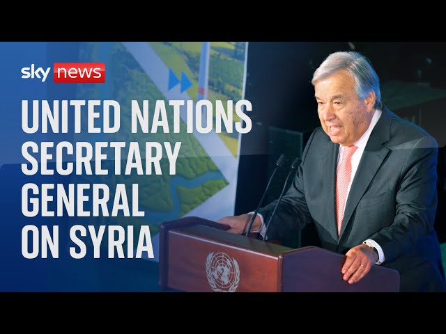 ⁣Watch live: UN Secretary General Antonio Guterres gives a news conference on Syria