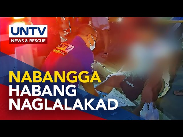 ⁣Lalaki, sugatan nang mabangga ng motorsiklo habang naglalakad sa Caloocan City