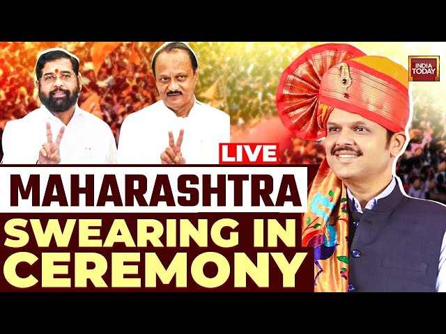 ⁣Maharashtra CM Oath Ceremony LIVE: Devendra Fadnavis Sworn In As Maha CM | Eknath Shinde |Ajit Pawar