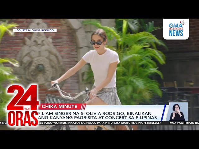 ⁣Fil-Am singer na si Olivia Rodrigo, binalikan ang kanyang pagbisita at concert sa... | 24 Oras