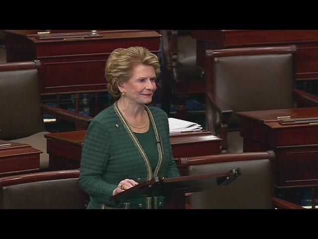 ⁣Senator Debbie Stabenow delivers farewell speech