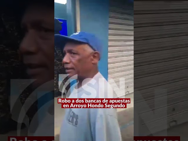 ⁣Robo a dos bancas de apuestas en Arroyo Hondo Segundo