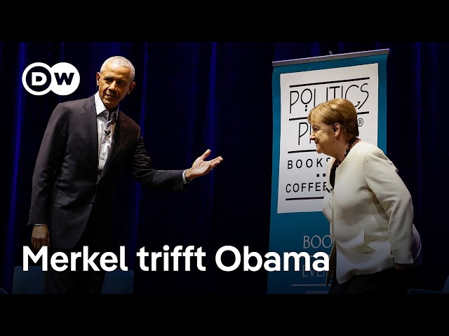 ⁣Angela Merkel und Barack Obama sprechen über globale Entwicklungen und Merkels Memoiren