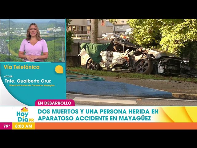 ⁣Exceso de velocidad provocó accidente en el que murieron dos jóvenes en Mayagüez