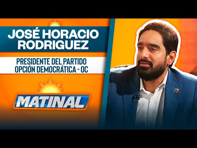 ⁣José Horacio Rodriguez, Presidente del partido opción democrática - OC | Matinal