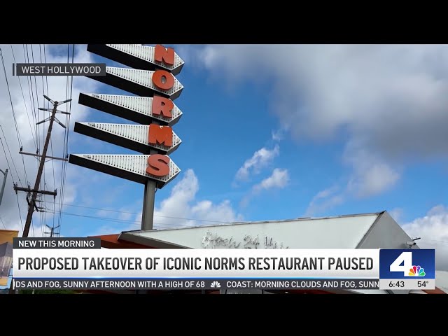 ⁣Proposed takeover of iconic Norms restaurant paused