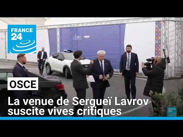 ⁣A l'OSCE, la venue de Sergueï Lavrov suscite vives critiques et controverses • FRANCE 24