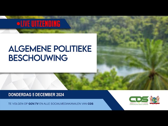 ⁣ALGEMENE POLITIEKE BESCHOUWINGEN 5-12-2024