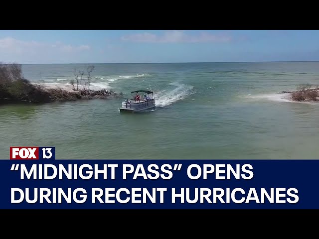 ⁣'Midnight Pass' opens during recent hurricanes