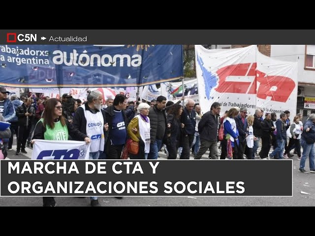 ⁣MARCHA de CTA y ORGANIZACIONES SOCIALES: BULRICH DESPLEGÓ el OPERATIVO ANTIPIQUETES