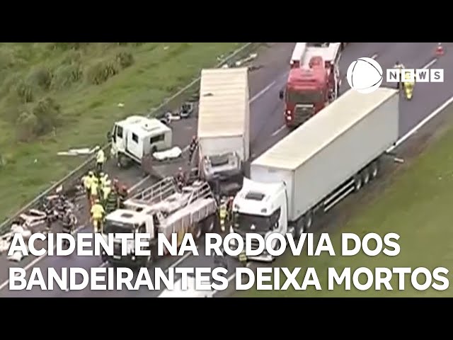 ⁣Acidente na Rodovia dos Bandeirantes deixa quatro mortos