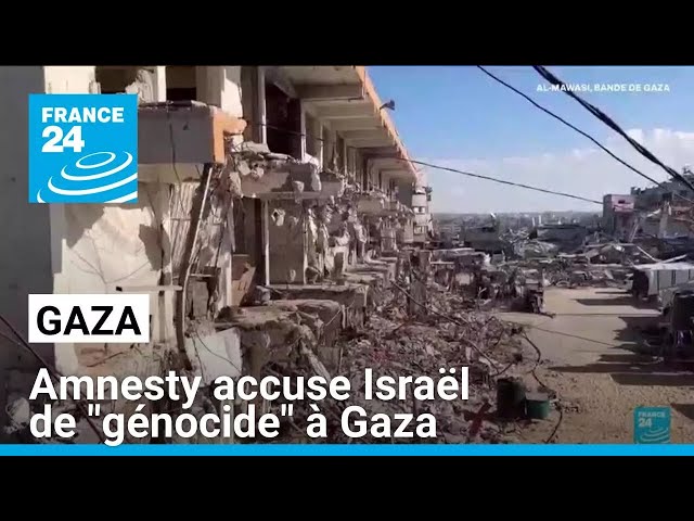 ⁣Dans un rapport, Amnesty accuse Israël de "génocide" à Gaza • FRANCE 24