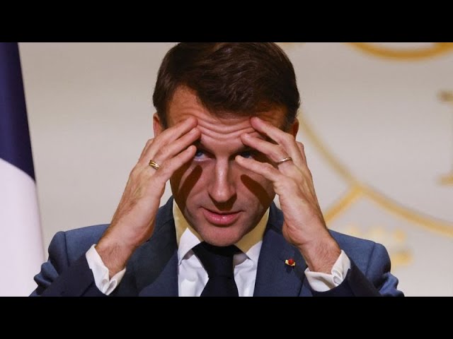 ⁣Emmanuel Macron takes stock of a nightmarish 2024