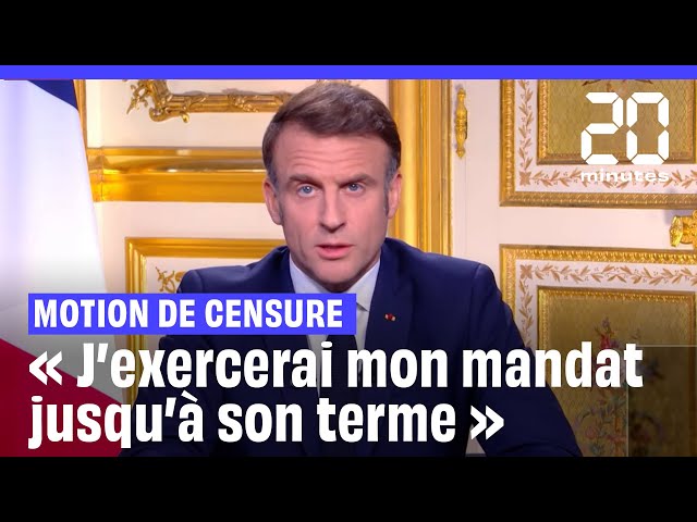 ⁣Pas de démission, nouveau gouvernement : Ce qu'il faut retenir de l'allocution d'Emma