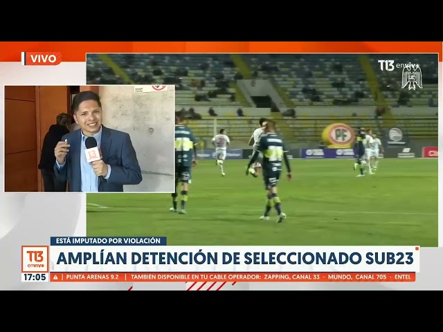 ⁣Amplían detención del futbolista Valentín Vidal, investigado por violación de niña de 13 años