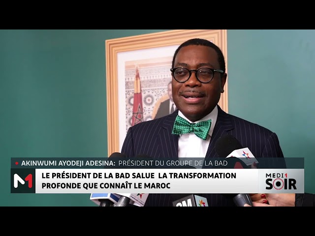 ⁣Le Président de la BAD salue la transformation profonde que connaît le Maroc