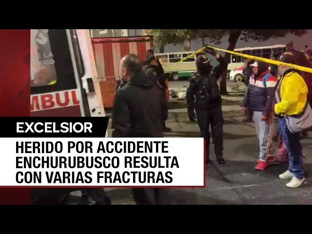 ⁣Uno de los heridos por atropellamiento masivo en Churubusco con varias fracturas