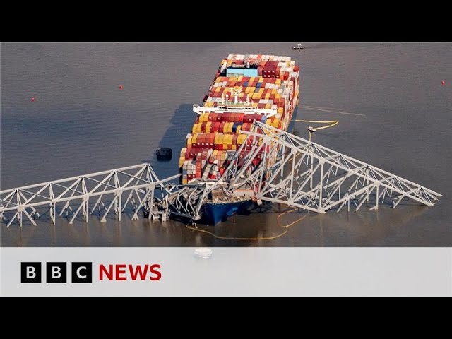 ⁣Baltimore bridge collapse: Possible cause discovered during investigations | BBC News