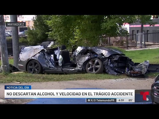 ⁣Tragedia en Mayagüez: identifican a jóvenes involucrados en accidente fatal