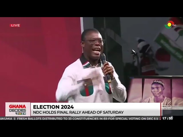 ⁣#NDCfinalRally: Battle on Saturday is not an NDC fight but a fight for the country - Fiifi Kwetey