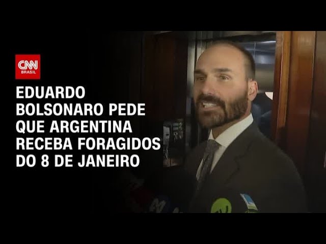 ⁣Eduardo Bolsonaro pede que Argentina receba foragidos do 8 de Janeiro | CNN ARENA