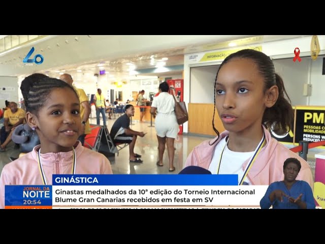 ⁣Ginastas medalhados da 10ª edição Torneio Internacional Blume Gran Canarias recebidos em festa em SV