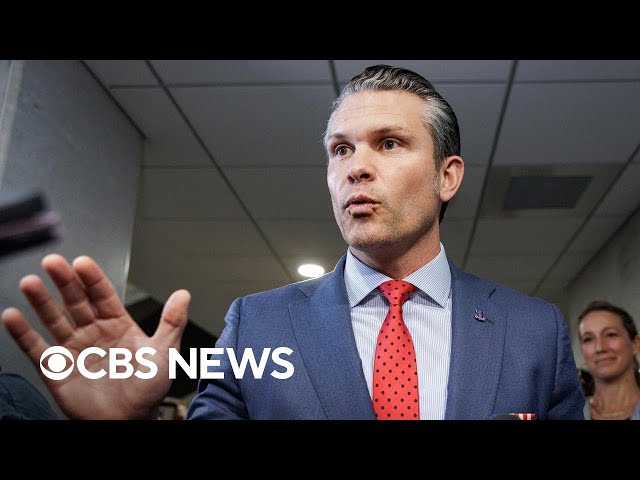 ⁣Hegseth still seeking support from senators, even as Trump reportedly searches for replacement