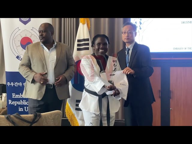 ⁣Uganda Police Taekwondo players graduate from high-level training