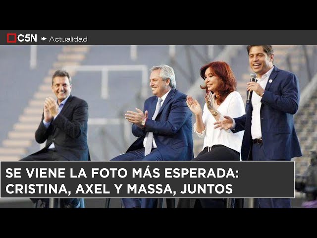 ⁣Se viene la FOTO más ESPERADA: CRISTINA, AXEL y MASSA juntos