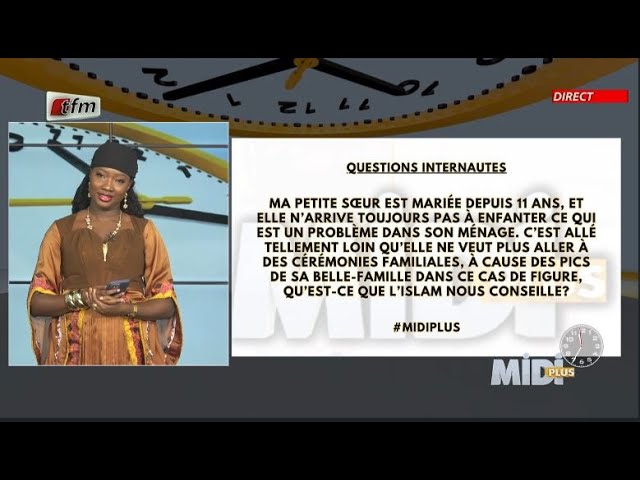 ⁣Questions 2: Ma petite soeur est mariée depuis 11ans & elle n'arrive toujours pas à enfante