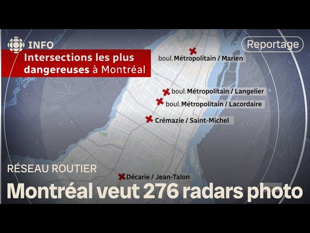 ⁣Découvrez le palmarès des intersections les plus dangereuses à Montréal